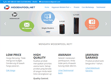 Tablet Screenshot of modempool.net